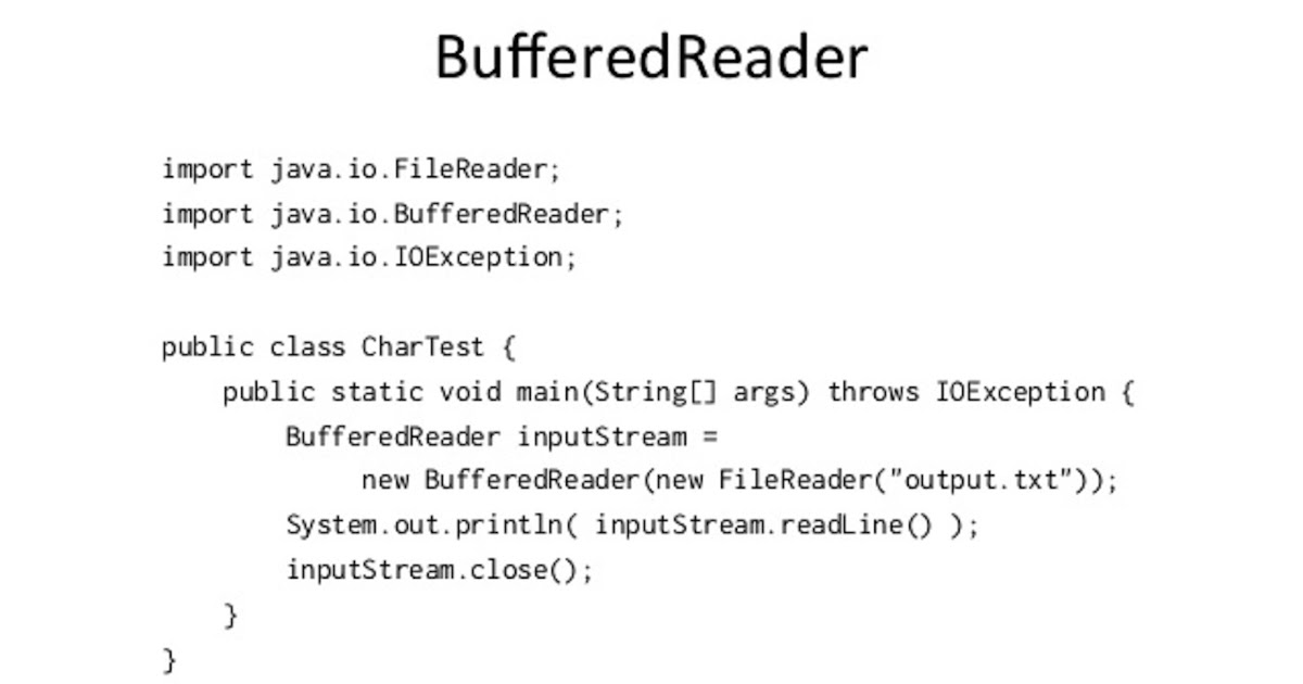 2 Methods to Learn a Textual content File in Java? BufferredReader and ...